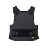 Anorak Rhodium® Concealable II Stik & Skudsikker Vest, sort rip-stop ydre, diskret og beskyttende, niveau IIIA sikkerhedsstandard.