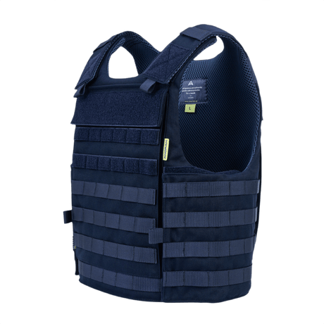 Anorak Tactical I Cover med PALS webbing designet til politiet og militært brug, bevægelsesfrihed og MOLLE-udstyr.