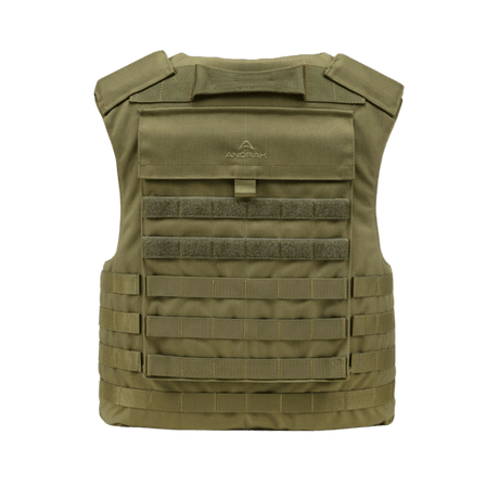Anorak Titanium® Tactical II – fr.bk. Stik & Skudsikker Vest i olivengrøn nuancer, Level IIIA beskyttelse, designet til specialstyrker.