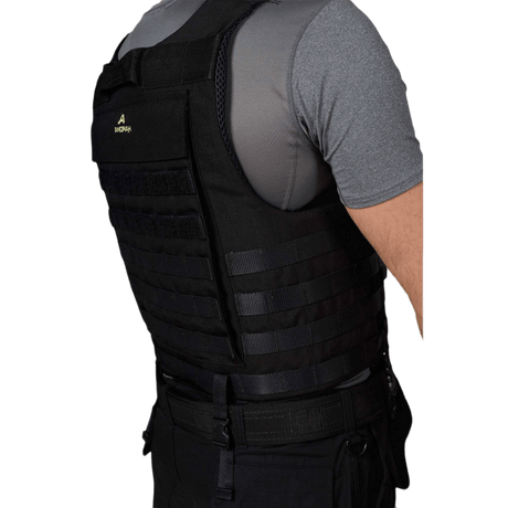 Anorak Titanium® Tactical I Stik & Skudsikker Vest - sort beskyttelsesvest, niveau IIIA sikkerhed for politi og militærpersonale.