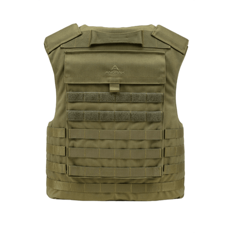 Anorak Chromium® Tactical II – fr.bk. Skudsikker Vest i olivengrøn, designet til maksimal IIIA-beskyttelse, robust og justerbar.