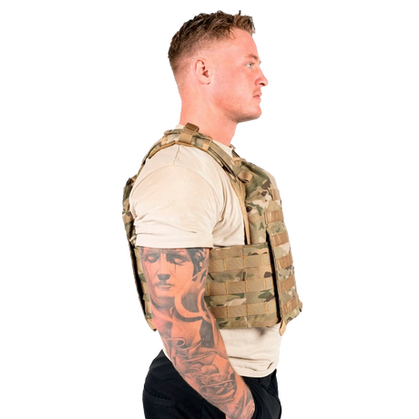 Elite Armor Plate Carrier Camo - model set fra siden