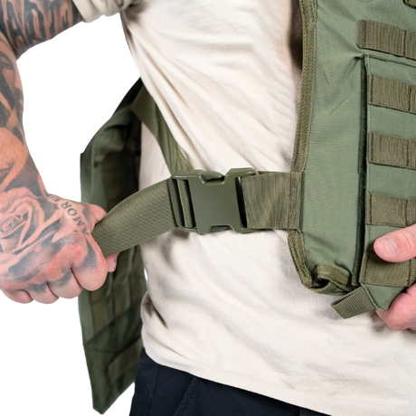Elite Armor Plate Carrier Grøn model spænde i siden