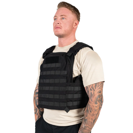 Elite Armor Plate Carrier Sort model vinkel front