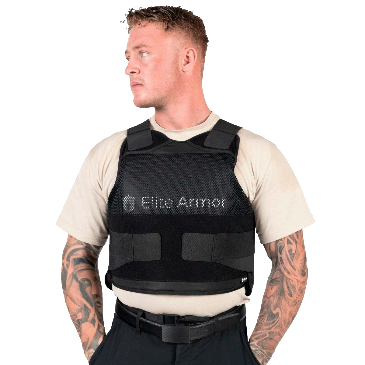 Elite Armor RX2 Stikk- og skuddsikker vest modell forfra