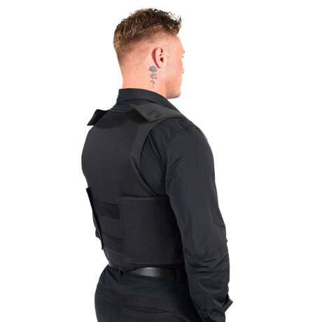 Elite Armor VIP Stik & Skudsikker vest model vinkel bagfra 