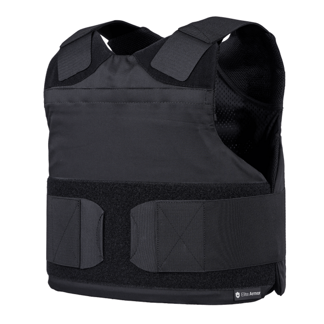 Elite Armor Impact stik og skudsikker vest - set i vinkel forfra