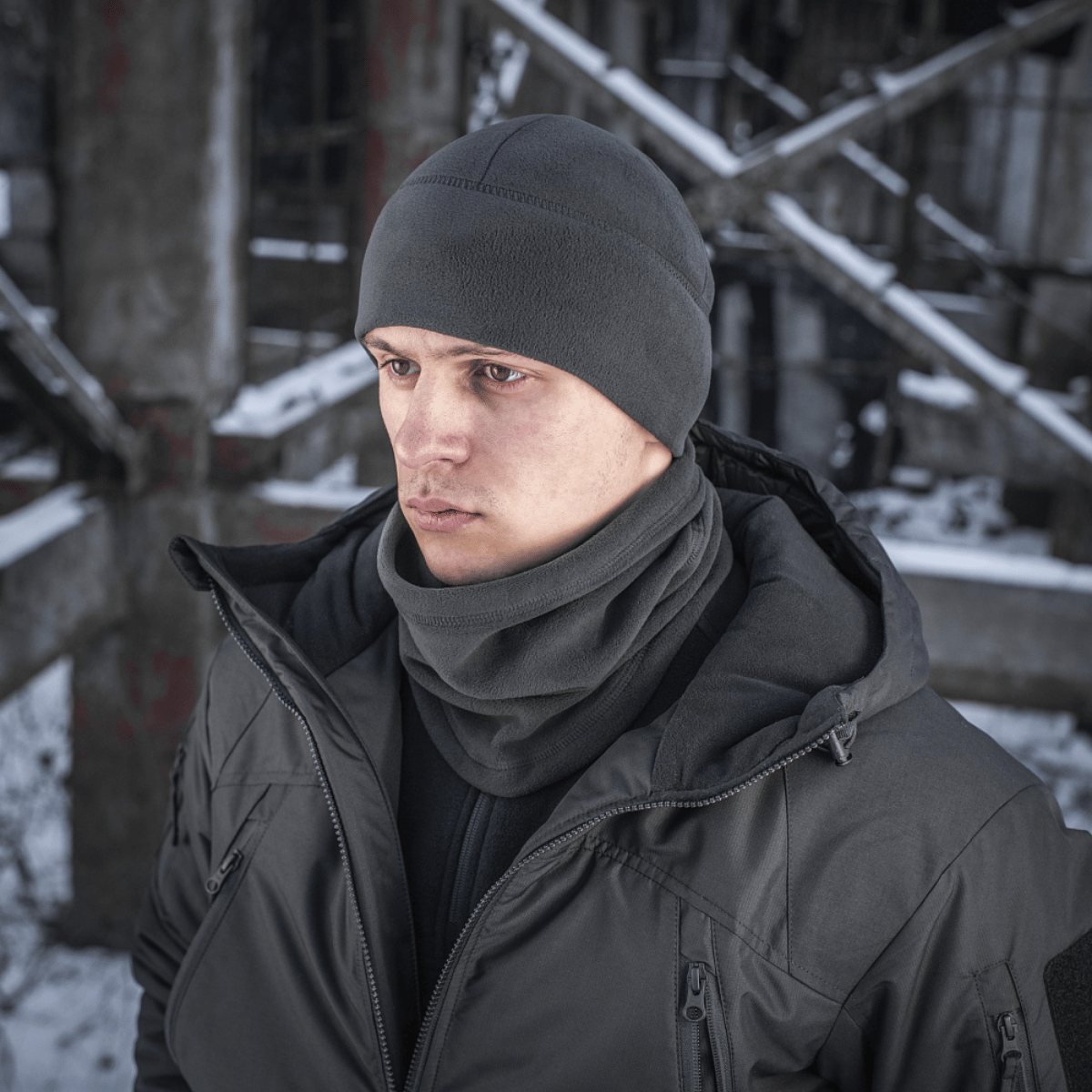 M-Tac Anatomisk Tube Scarf med Snor Polartec