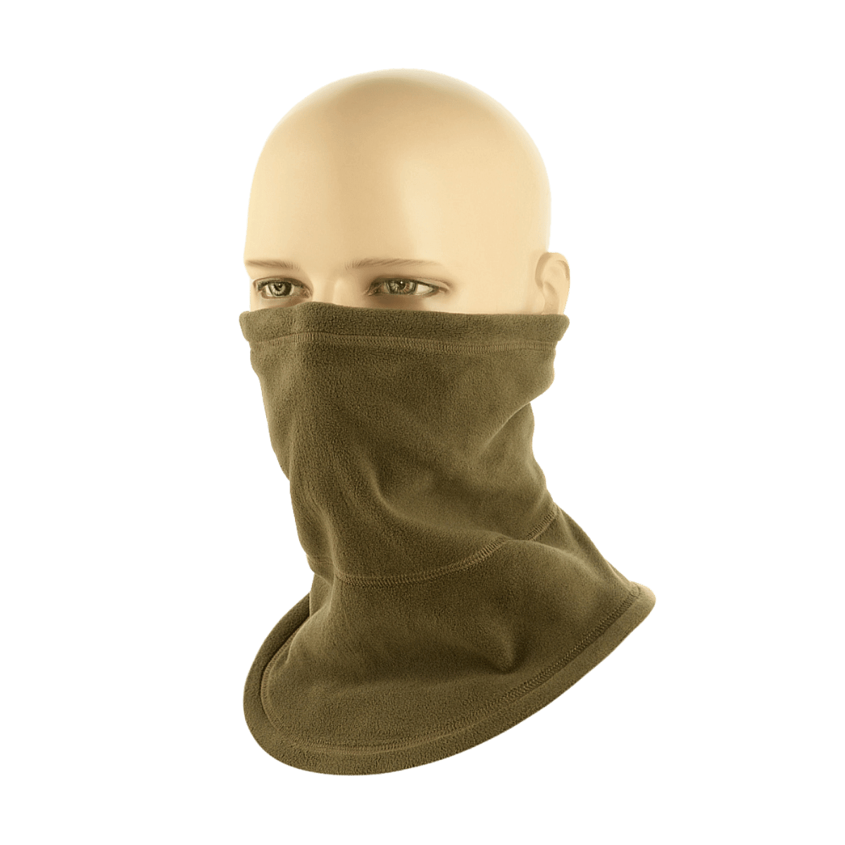 M-Tac Anatomisk Tube Scarf med Snor Polartec på mannequin, visuelt fremvisende dens funktionelle design og varmeisoleringsegenskaber.