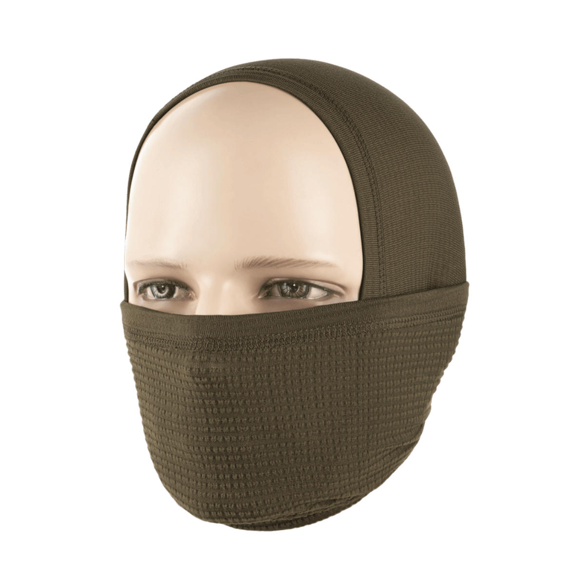 M-Tac Tube Scarf Polartec Power Grid holdbart halsrør i brun, vinterudstyr til at beskytte ansigt og hals mod kulde og vind.