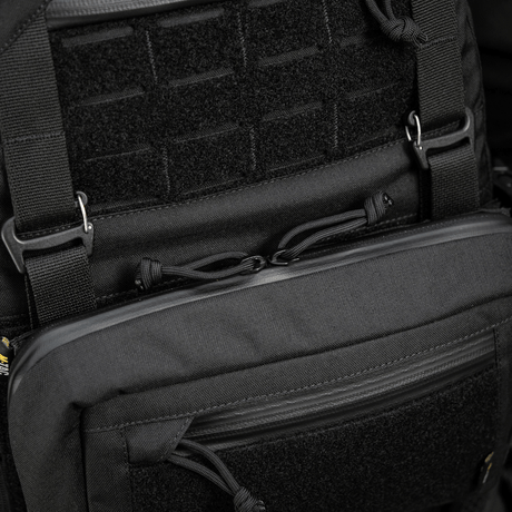 M-Tac Admin Pouch Large Elite Gen.II i sort Cordura 500D med AquaGuard lynlåse og velcropanel til modultilbehør.