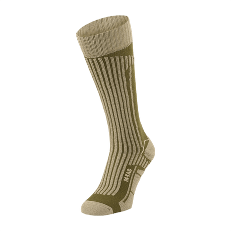 M-Tac Coolmax 75% Lange Sokker i olivenfarve til komfortabel daglig brug med optimal åndbarhed og termoregulation.