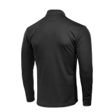M-Tac Thermal Fleece Trøje Delta Level 2 set bagfra, sort termotrøje i polyester til kolde klimaer med YKK-lynlåse.