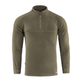 M-Tac Delta Polartec Raglan Jakke i grøn Micro Series fleece med lynlås ved brystet og høj krave til udendørs brug.