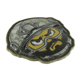 M-Tac Patch Emoji #21 PVC 3D patch med kamuflagehjelm og Velcro, taktisk morale patch til beklædning eller udstyr, 6.5 x 6.5 cm