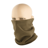 M-Tac Fleece Neck Gaiter med Snor i brug på mannequin, alsidigt tilbehør til koldt vejr, justerbar pasform, fremstillet i allergivenligt fleece.