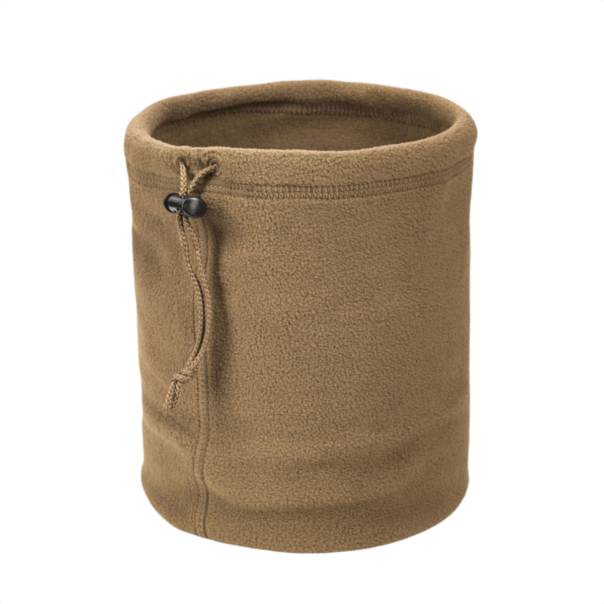 M-Tac Fleece Neck Gaiter med Snor i beige, justerbar snor for pasform, alsidigt koldt vejrs tilbehør