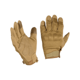 M-Tac Handsker A30 i beige mikrofiber med touchscreen-indsatser og forstærket PVC-pad på knoerne til skydning og træning.
