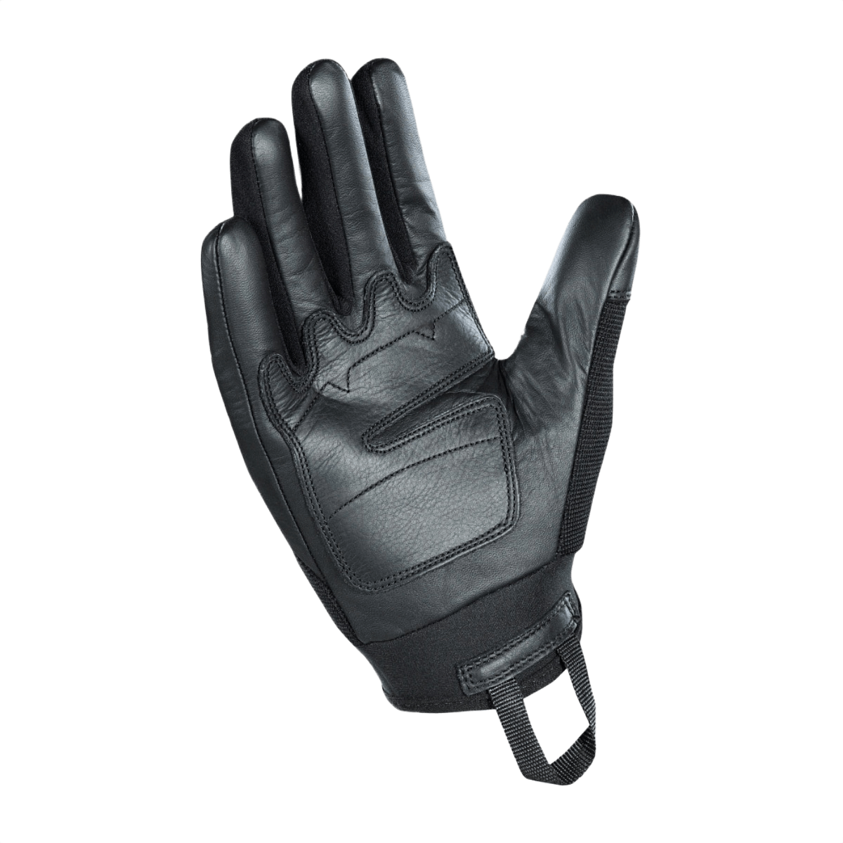 M-Tac Handsker Assault Tactical Mk.4 med forstærket læderhåndflade og velcro på manchet, designet til sikker våbenhåndtering.