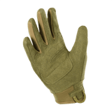 M-Tac Handsker Assault Tactical Mk.5 med knoglebeskyttelse og justerbar velcro, designet til skydning og taktisk brug.