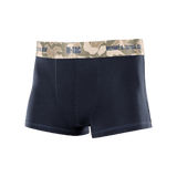 M-Tac Herre Boxer 93/7 i navy farve med kamuflagebælte, designet til komfort og holdbarhed med anatomisk pasform, velegnet til daglig livsstil.