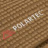 M-Tac Hjelm Watch Cap Polartec materiale med tekstil struktur og Polartec logo, slidstærk og perfekt til koldt vejr.