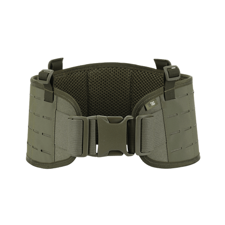 M-Tac Krigsbælte Laser Cut i slidstærkt Cordura 500D, robust taktisk bælte til soldater, justerbart bæresystem.