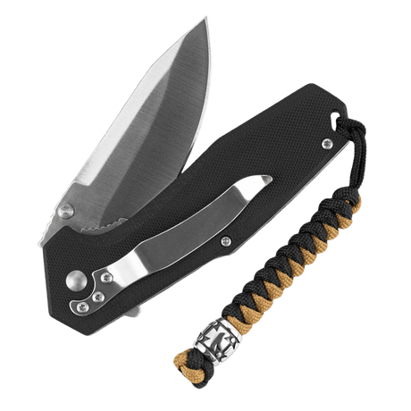 M-Tac Lanyard Viper Cossack Cross V.2, coiled paracord med metalperle, designet til knive, med Templar-kors Cossack Cross-mønster.