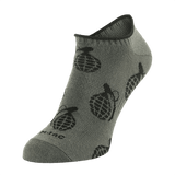 M-Tac Let Sommersokker Grenader med ergonomisk pasform og åndbart materiale til sport i varmt vejr. Anatomisk design, gråt mønster.