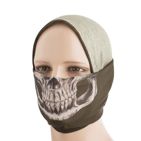 M-Tac Let Tubehalstørklæde Reaper Skull multifunktionelt hurtigtørrende design til cykling og motorsport.