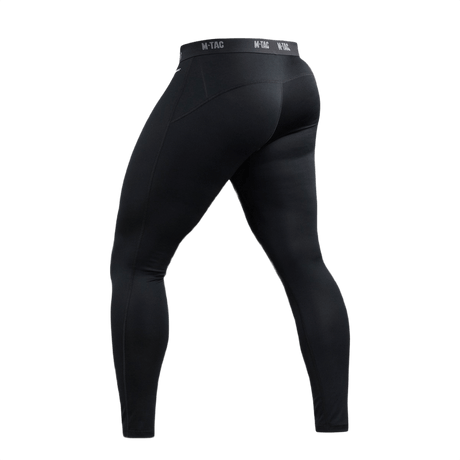 M-Tac Level I Polartec Thermal Bukser i sort, fremstillet af Power Dry® polyester, ideel som baselayer til koldt vejr.