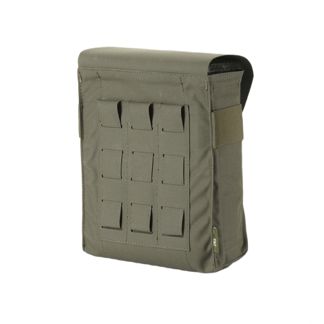 M-Tac Pouch til M249 Cartridge Box Closed i holdbart Cordura 500D, designet til 200 patroner med velcro flap og elastikrem til sikker montering.