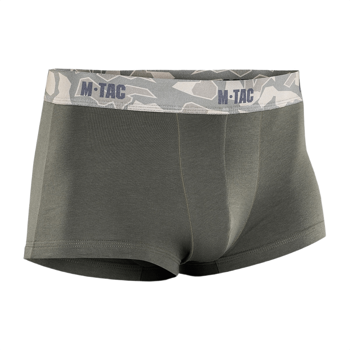 M-Tac Herre Boxer 93/7 med anatomisk pasform, flade syninger og bred elastik, designet til komfort og bevægelsesfrihed, grøn farve.