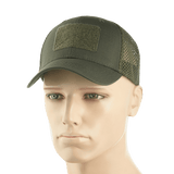 M-Tac Mesh Flex Ripstop Baseball Cap med Velcro med netpaneler, perfekt til taktisk brug og sommerdage, set på mannequin.