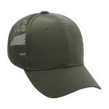 M-Tac Mesh Flex Ripstop Baseball Cap i grøn med mesh-paneler for god ventilation og en fast skygge. Praktisk til udendørs brug.