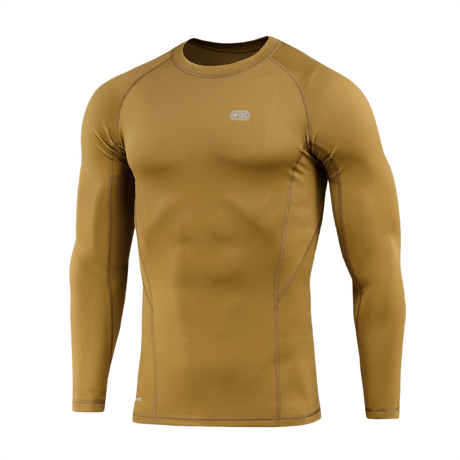 M-Tac Level I Polartec Thermal Shirt i brun med anatomisk pasform, til optimal termoregulering, perfekt som vinter baselayer.