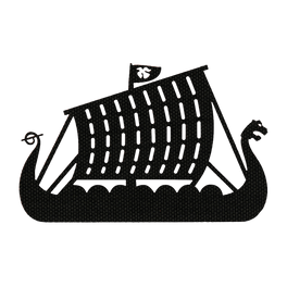 M-Tac Patch Drakkar Laser Cut – Vikingaskepp, Cordura 500D, perfekt för uniform eller väska, visar det ikoniska Drakkar-skeppet.