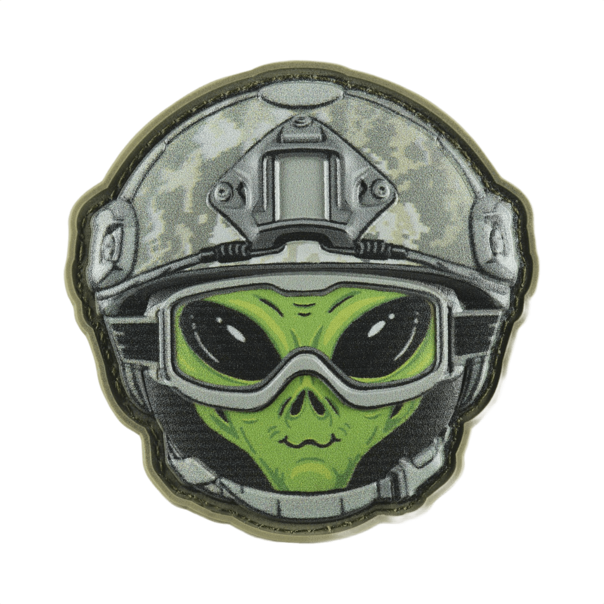 M-Tac Patch Emoji #14 med 3D-effekt, PVC materiale, Velcro fastgørelse. Sjov morale patch med alien motiv. Størrelse: 6.5 x 6.5 cm.