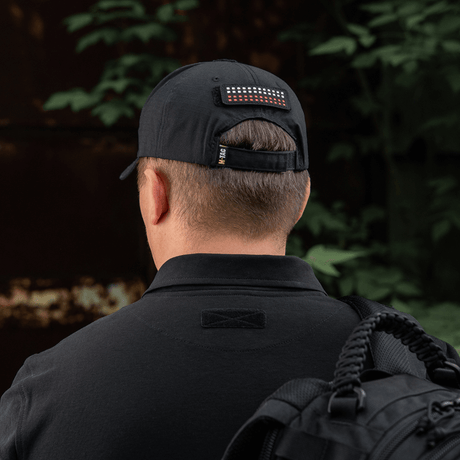 M-Tac Patch Flag 25x80 Mini Squares på hat, slidstærk Cordura 500D med velcro til taktisk udstyr, laser cut design.