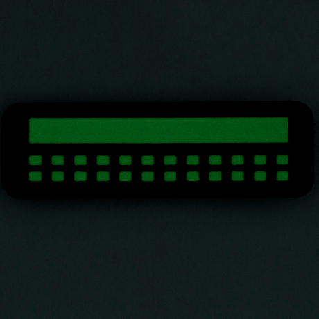 M-Tac Patch Flag 25x80 Mini Squares i grøn, lavet af slidstærk Cordura 500D med velcromontering.