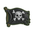 M-Tac Patch Jolly Roger PVC i 3D-design, symboliserer eventyrlyst og beslutsomhed, med velcro bagside til nem fastgørelse, 8 x 5 cm.