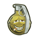 M-Tac Patch M67 Granat 3D PVC med humoristisk emoji og teksten 'Born to Kill'. Ideel til militærfans og taktisk udstyr.