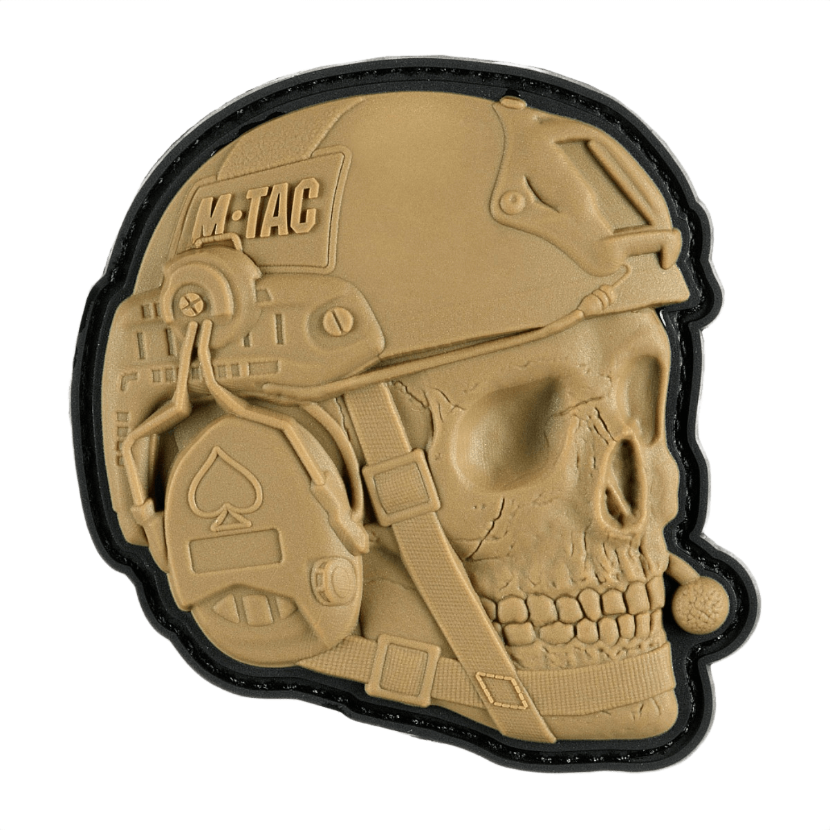 M-Tac Patch Operator 3D PVC med realistisk design og Velcro fastgørelse, perfekt til tøj eller taktisk udstyr.