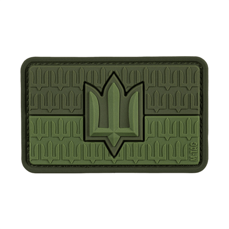 M-Tac patch Ukraine Flag med ZSU Trident PVC i grøn, symboliserer stolthed over Ukraines hær og kultur. Fremstillet af 3D PVC.