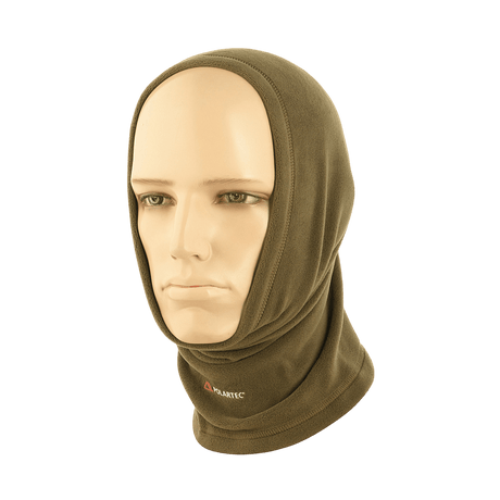 M-Tac Polartec Lang Tubehalstørklæde i brun fleece på mannequin