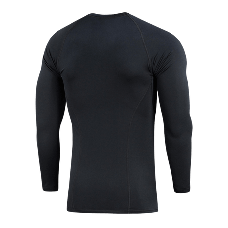 M-Tac Level I Polartec Thermal Shirt som baselayer, anatomisk pasform i Power Dry® materiale, sort, set bagfra