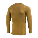 M-Tac Level I Polartec Thermal Shirt i brun farve, termoregulerende baselayer med Power Dry® materiale, anatomisk pasform og flade sømme.