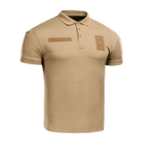 M-Tac Polo Elite Tactical Coolmax i sandfarve. Designet til politi og sikkerhed. 50% polyester, 50% Coolmax, fugttransporterende.