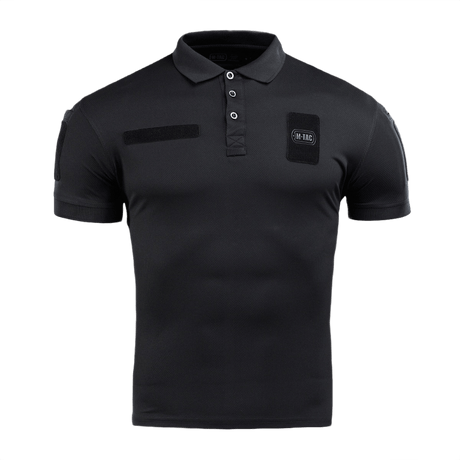 M-Tac Polo Elite Tactical Coolmax i sort til politi- og sikkerhedsuniformer med fugttransporterende Coolmax® teknologi til komfort og køling.