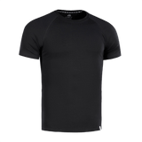 M-Tac Raglan T-Shirt 93/7 i sort, lavet af 93% bomuld og 7% elastan, tilbyder komfort og bevægelsesfrihed med stilfulde raglanærmer.